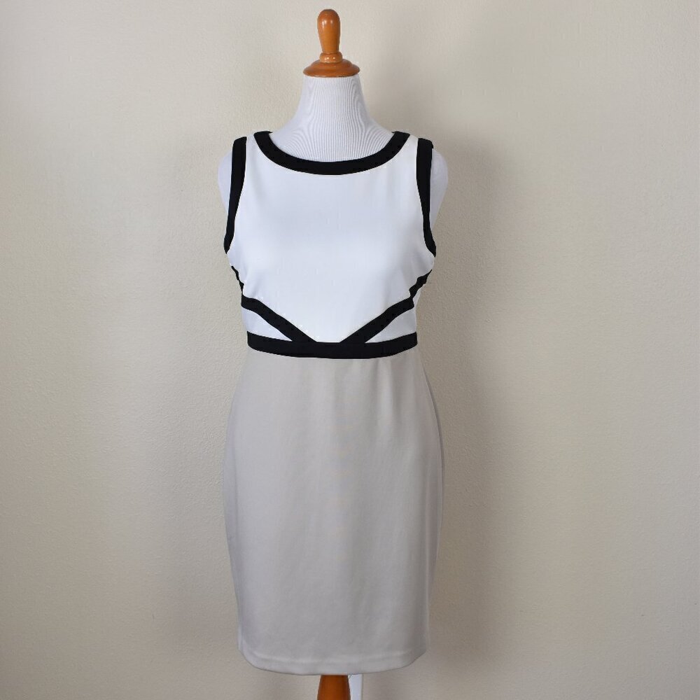 Calvin Klein Color Block Sheath Dress - 14